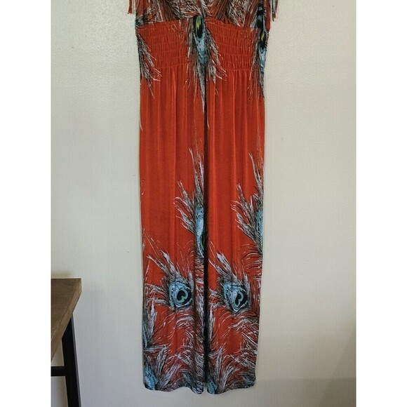 ISLA BONITA Maxi Dress Cover-up Womens Size One Size Sheer Resort Vacation - Picture 3 of 7